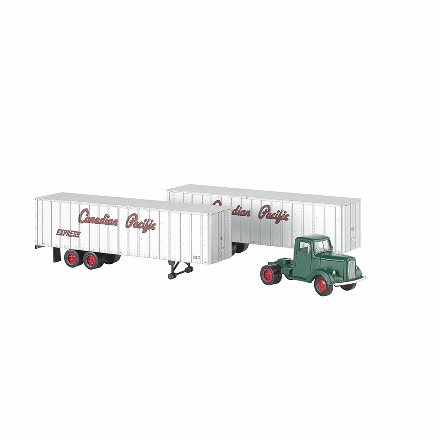 Bachmann Industries HO 1950s 60s Tractor w 2 Trailers CPR for Vehicles & Containers 1 Bachmann Industries HO 1950s 60s Tractor w 2 Trailers CPR for Vehicles & Containers