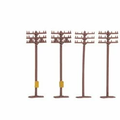 Bachmann Industries N Telephone Poles (12) for Scenery & Accessories