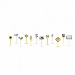 Bachmann Industries N Railroad & Street Signs (24) for Scenery & Accessories