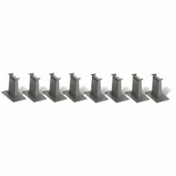 Bachmann Industries HO EZ Tall Pier Set (8) for Track & Accessories