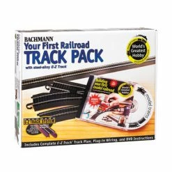 Bachmann Industries HO Steel EZ Your First Railroad Track Pack for Track & Accessories