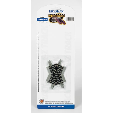 Bachmann Industries HO NS EZ 45-Degree Crossing for Track & Accessories 1 Bachmann Industries HO NS EZ 45-Degree Crossing for Track & Accessories
