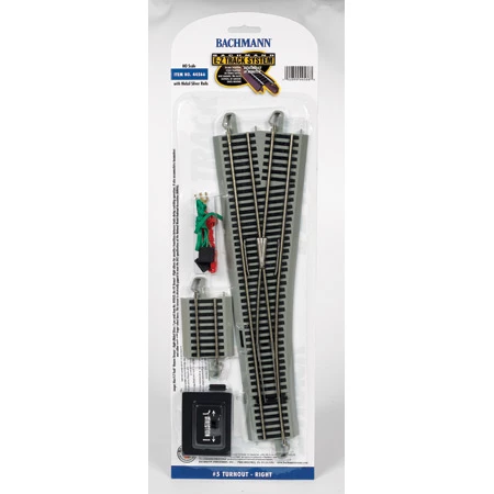 Bachmann Industries HO NS EZ #5 Remote Right-Hand Switch for Track & Accessories 1 Bachmann Industries HO NS EZ #5 Remote Right-Hand Switch for Track & Accessories