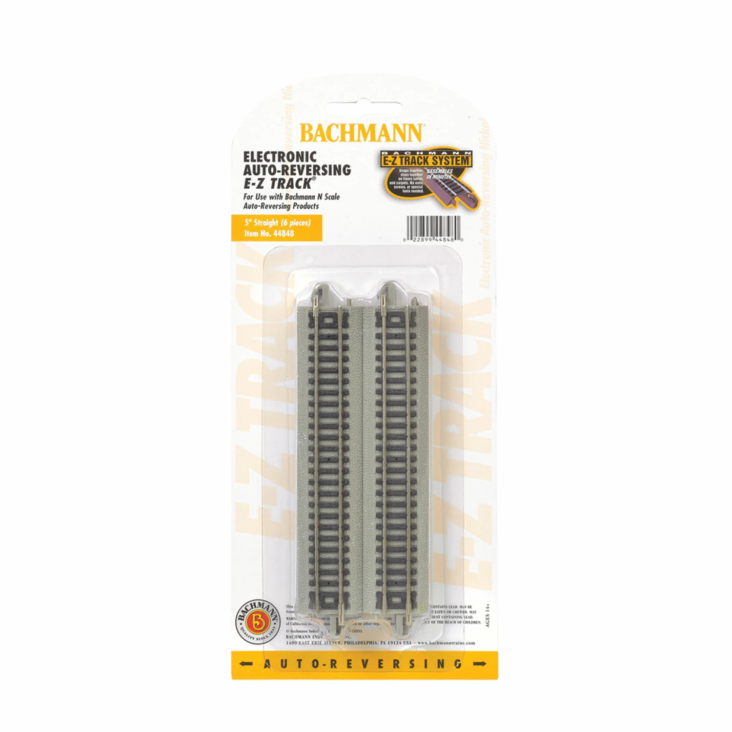 Bachmann Industries N NS EZ Reversing 5" Straight (6) for Track & Accessories 1 Bachmann Industries N NS EZ Reversing 5" Straight (6) for Track & Accessories