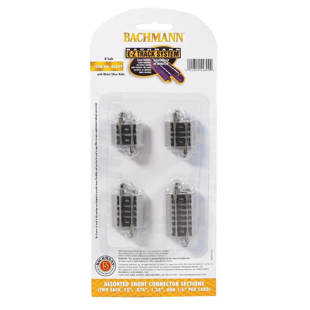 Bachmann Industries N NS EZ Track Connector Assortment (8) for Track & Accessories 1 Bachmann Industries N NS EZ Track Connector Assortment (8) for Track & Accessories
