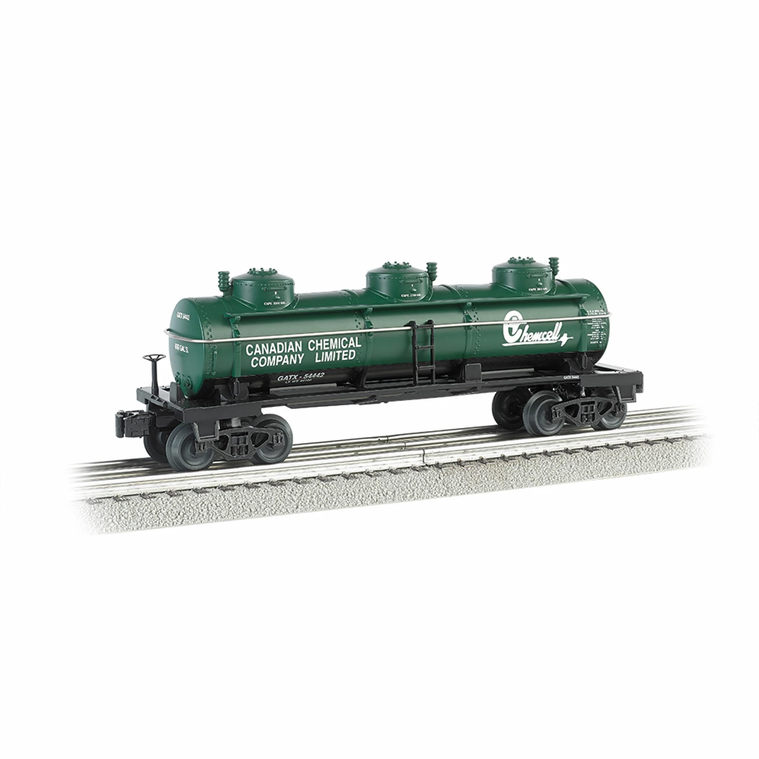 Bachmann Industries O Williams 3-Dome Tank Chemcell for Freight Cars 1 Bachmann Industries O Williams 3-Dome Tank Chemcell for Freight Cars