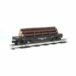 Bachmann Industries O-27 Williams Operating Log Dump Car, Pickering for Freight Cars