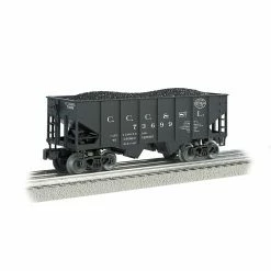 Bachmann Industries O Williams 55-Ton 2-Bay Hopper w Load NYC Big Four for Freight Cars