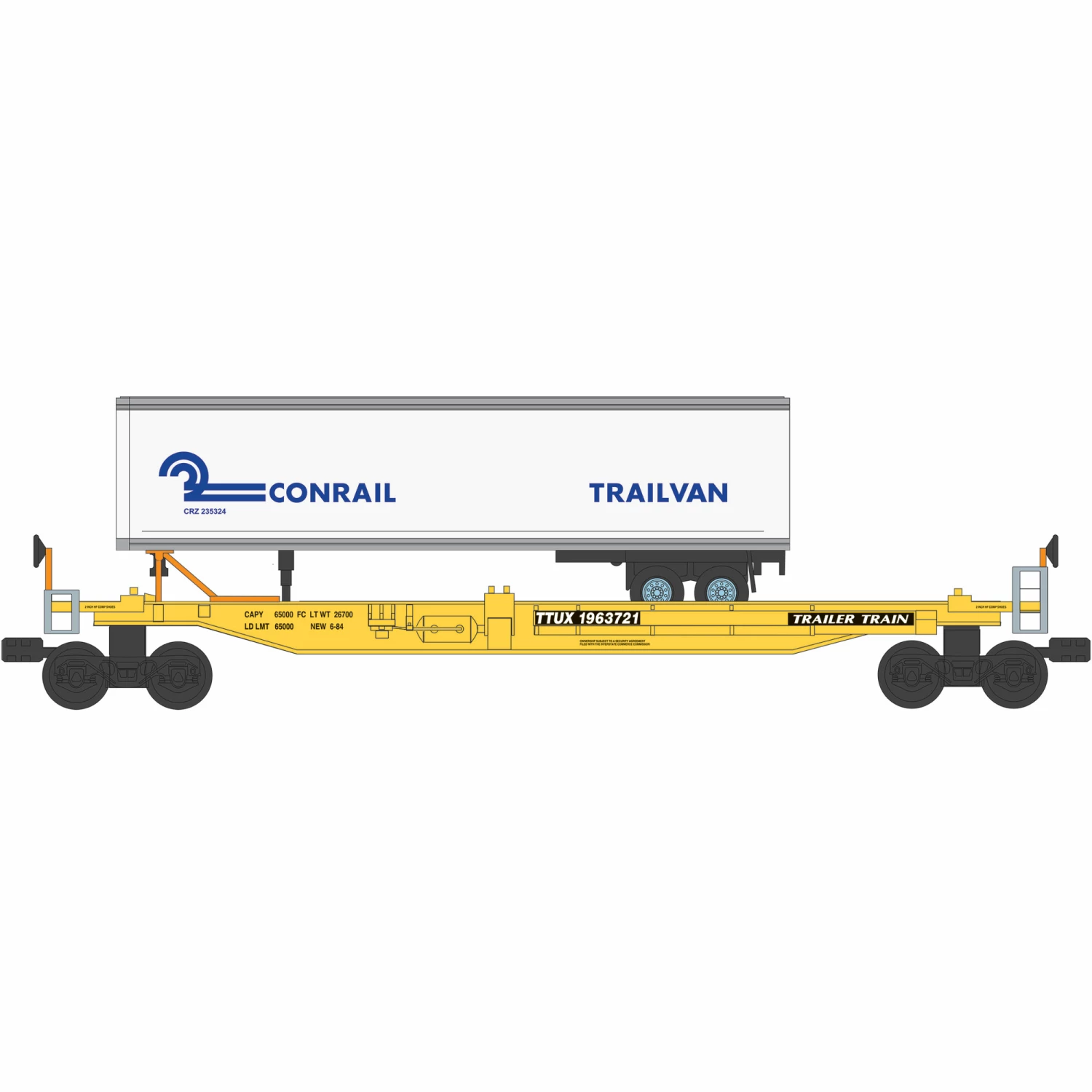 Bachmann Industries O Williams Front Runner with Trailer, Conrail for Freight Cars 1 Bachmann Industries O Williams Front Runner with Trailer, Conrail for Freight Cars
