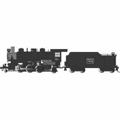 Bachmann Industries HO 2-6-2 Prairie w Smoke & Tender B&M #1501 for Locomotives