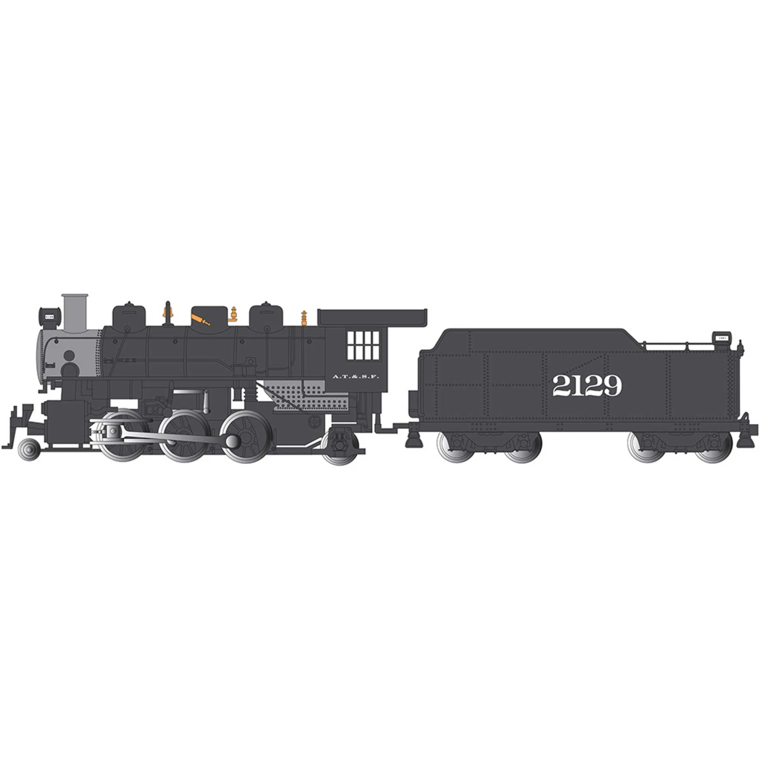 Bachmann Industries N 2-6-2 Prairie SF #2129 for Locomotives 1 Bachmann Industries N 2-6-2 Prairie SF #2129 for Locomotives