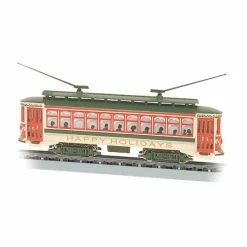 Bachmann Industries N Brill Trolley, Christmas for Locomotives
