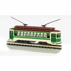 Bachmann Industries N Brill Trolley, Green for Locomotives