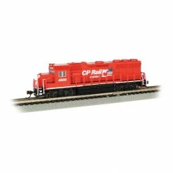 Bachmann Industries N GP40 Diesel Loco CPR #4608 w Flag for Locomotives