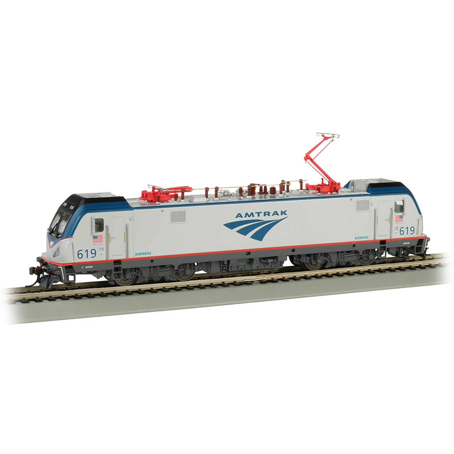 Bachmann Industries HO SIEMENS ACS-64 Locomotive with DCC & Sound, Amtrak #619 for Locomotives 1 Bachmann Industries HO SIEMENS ACS-64 Locomotive with DCC & Sound, Amtrak #619 for Locomotives
