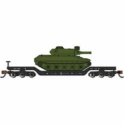 Bachmann Industries BLACK with GREEN TANK for Freight Cars