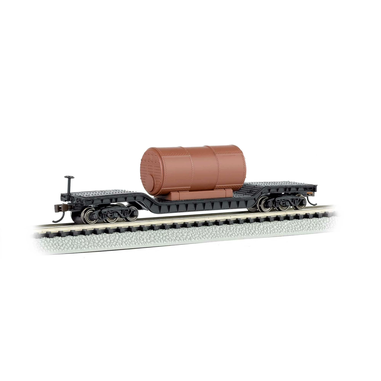 Bachmann Industries N 52' Depressed Center Flat with Boiler, USAF for Freight Cars 1 Bachmann Industries N 52' Depressed Center Flat with Boiler, USAF for Freight Cars