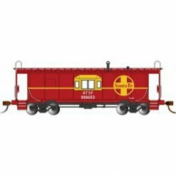 Bachmann Industries HO Bay Window Caboose with Roof Walk SF for Freight Cars