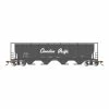 Bachmann Industries HO 4-Bay Cylindrical Hopper with FRED, CPR Black Script for Freight Cars