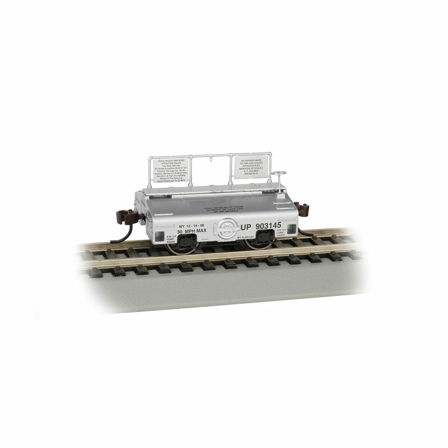 Bachmann Industries HO Test Weight Car UP Silver for Freight Cars 1 Bachmann Industries HO Test Weight Car UP Silver for Freight Cars