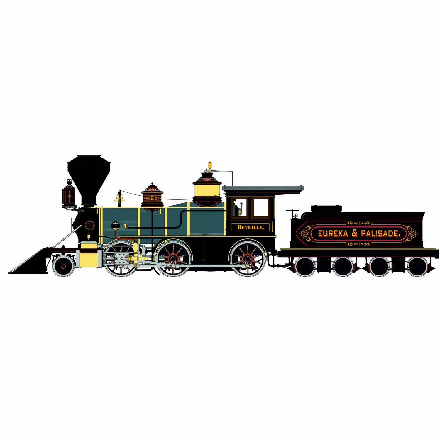 Bachmann Industries 1/20.3 Spectrum 2-6-0 Eureka & Palisade for Locomotives 1 Bachmann Industries 1/20.3 Spectrum 2-6-0 Eureka & Palisade for Locomotives