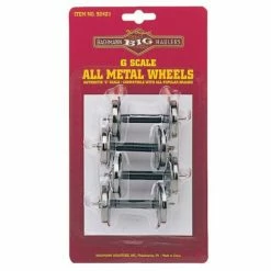 Bachmann Industries G Metal Wheel Set, 31.0 mm (4) for Parts, Trucks & Wheels