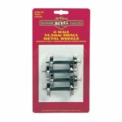 Bachmann Industries G Small Metal Wheel Set, 24.5 mm (4) for Parts, Trucks & Wheels