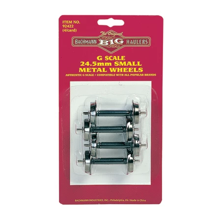 Bachmann Industries G Small Metal Wheel Set, 24.5 mm (4) for Parts, Trucks & Wheels 1 Bachmann Industries G Small Metal Wheel Set, 24.5 mm (4) for Parts, Trucks & Wheels