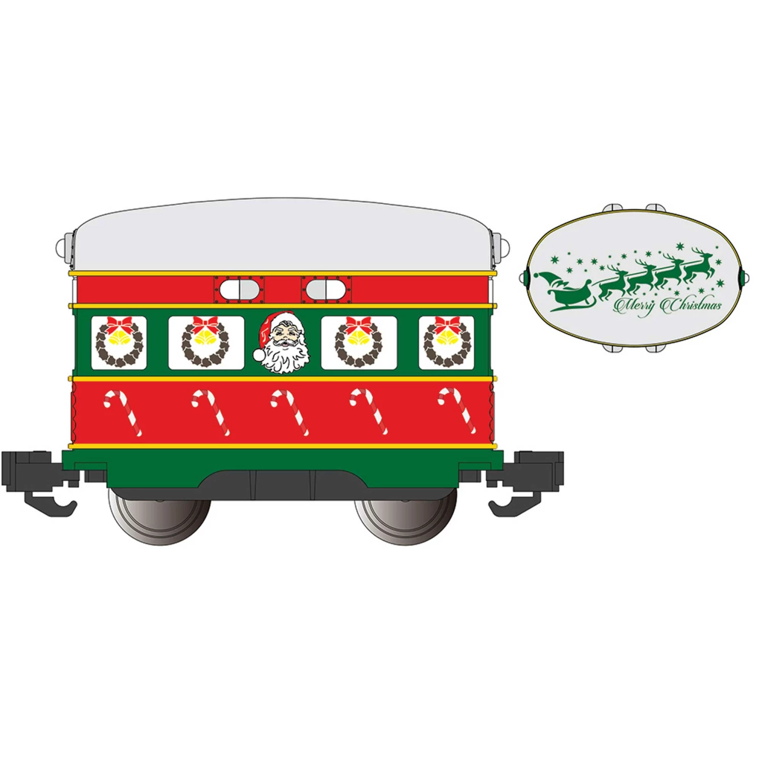 Bachmann Industries G Eggliner Christmas Santa & Sleigh for Locomotives 1 Bachmann Industries G Eggliner Christmas Santa & Sleigh for Locomotives