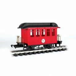 Bachmann Industries G Li'l Big Haulers Coach Car, Short Line/Red for Passenger Cars