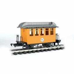 Bachmann Industries G Li'l Big Haulers Coach Car, Short Line/Yellow for Passenger Cars