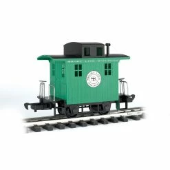 Bachmann Industries G Li'l Big Haulers Caboose, Short Line/Green for Freight Cars